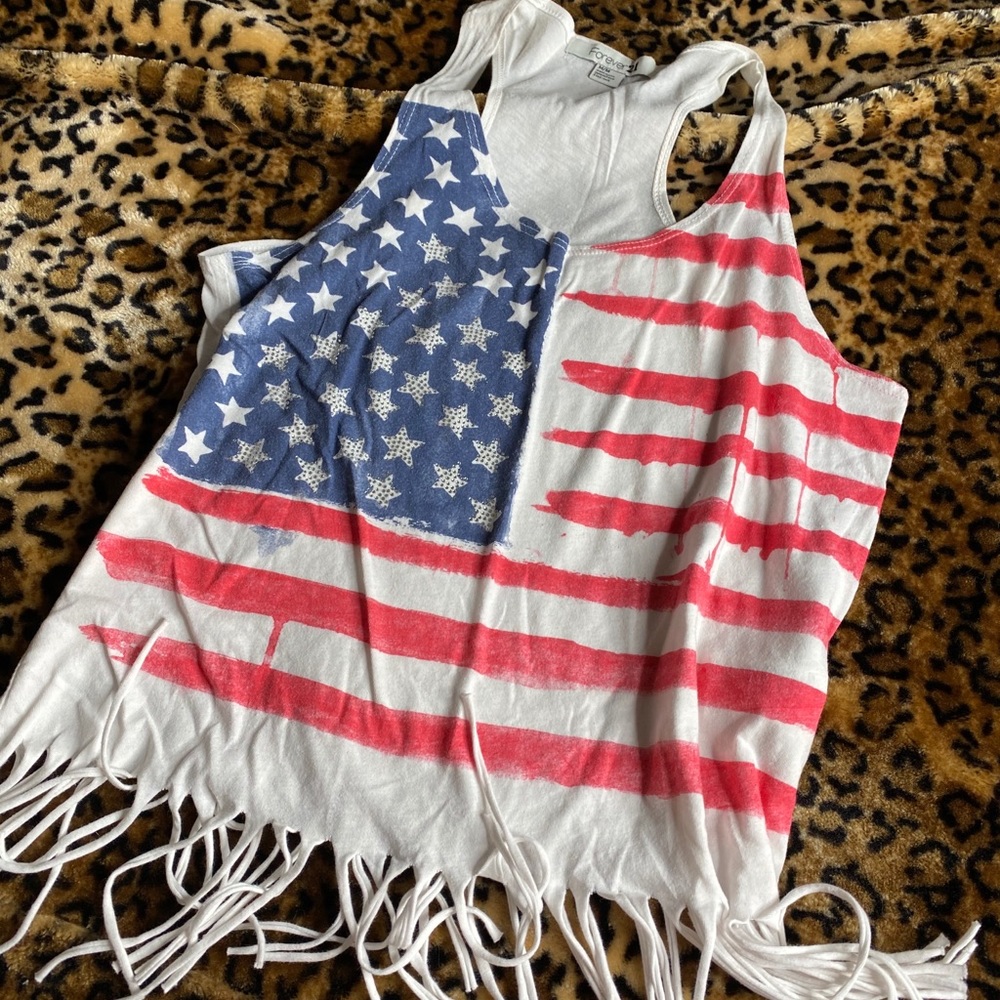 American flag tank